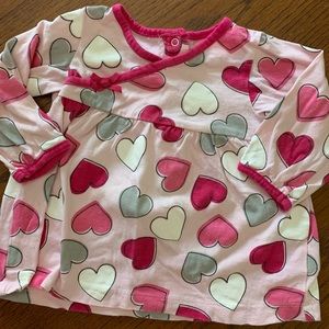 Carters Long Sleeve Hearts 9m